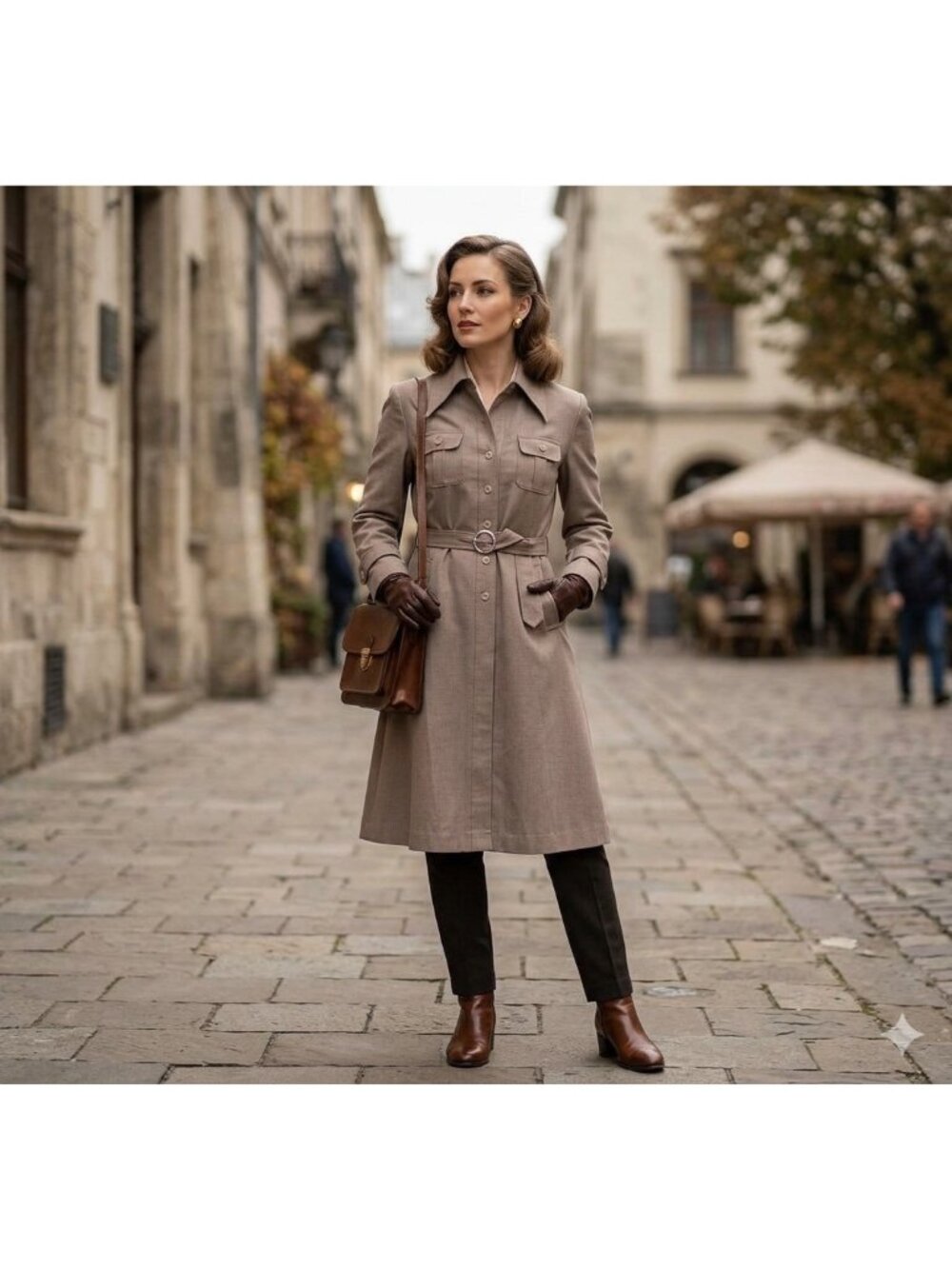Xin Xin Trench Coat Beige Size M Vintage Preppy Neutral Old Money Spring Classic
